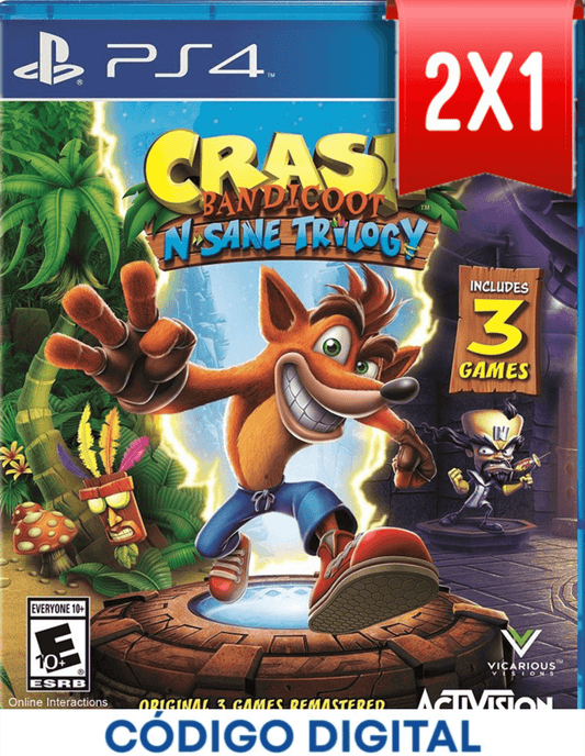 Crash N Sane Trilogy PS4 [Codigo Digital]